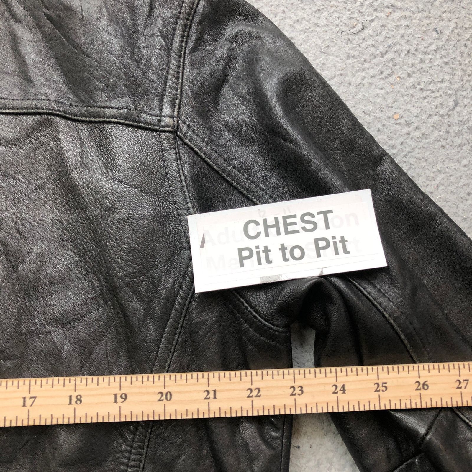 Alfani Alfani Genuine Leather Motorcycle Jacket Men Medium M Black Size US M / EU 48-50 / 2 - 13 Thumbnail