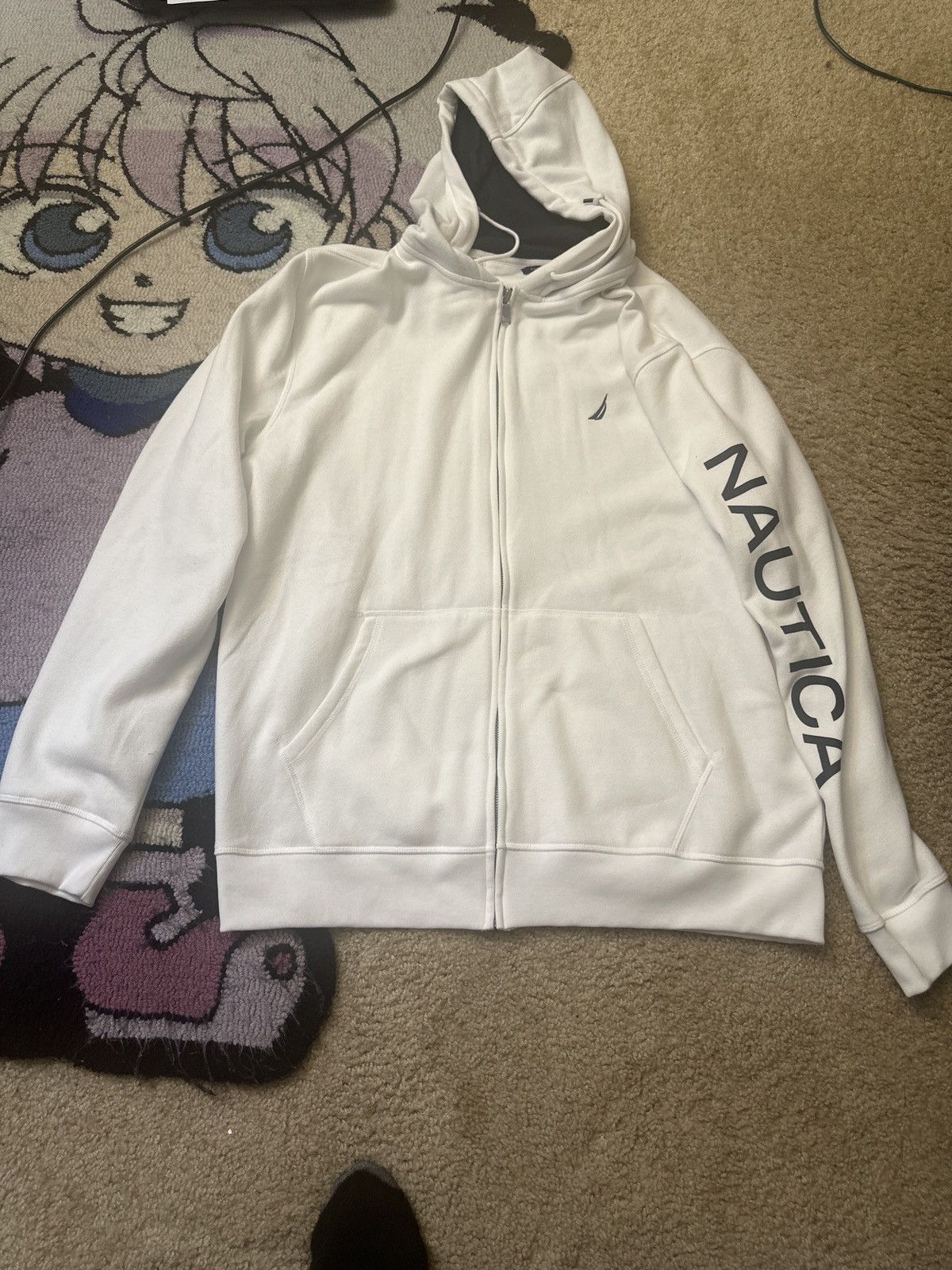 Nautica White Nautica full zip hoodie Size US XL / EU 56 / 4 - 1 Thumbnail