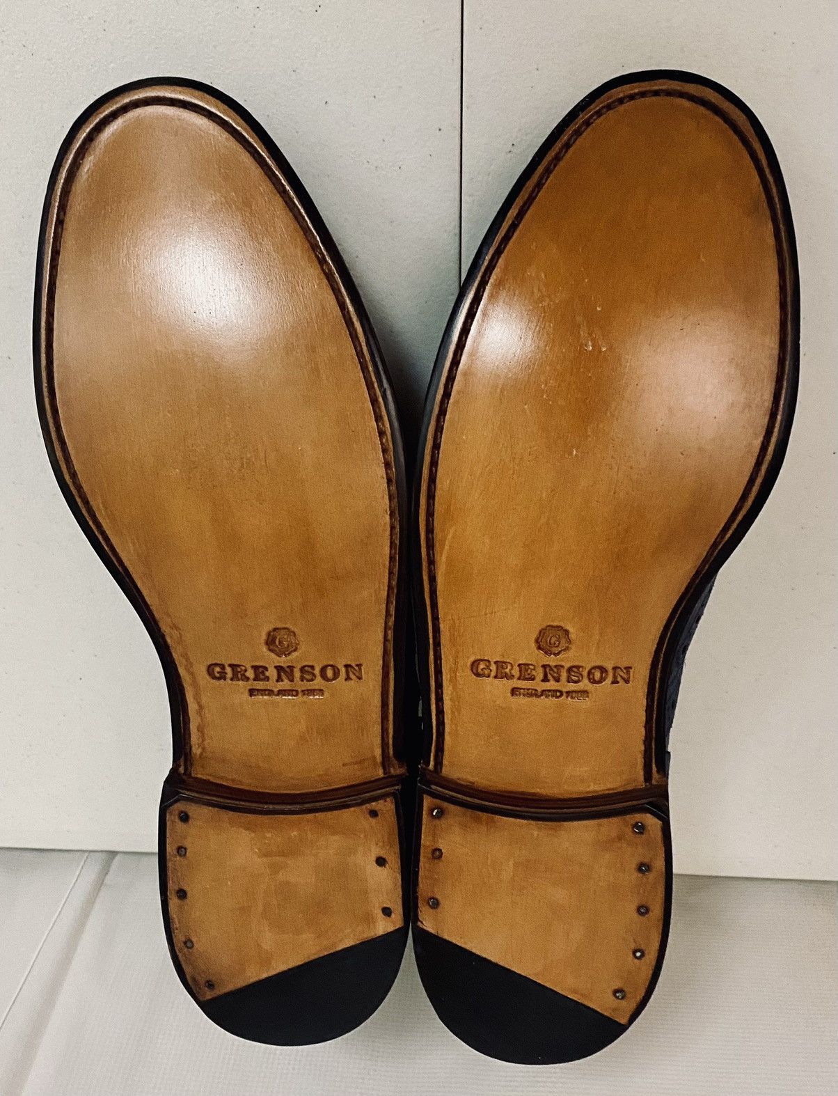 Grenson GRENSON 5033 Stanley Blue Raw Leather Brogue 11.5 New Size US 11.5 / EU 44-45 - 10 Thumbnail