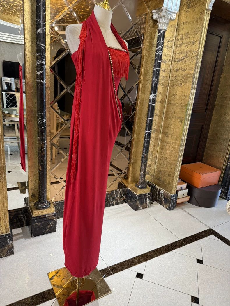 Versace Versace Fringed dress slit long skirt Size M / US 6-8 / IT 42-44 - 6 Thumbnail