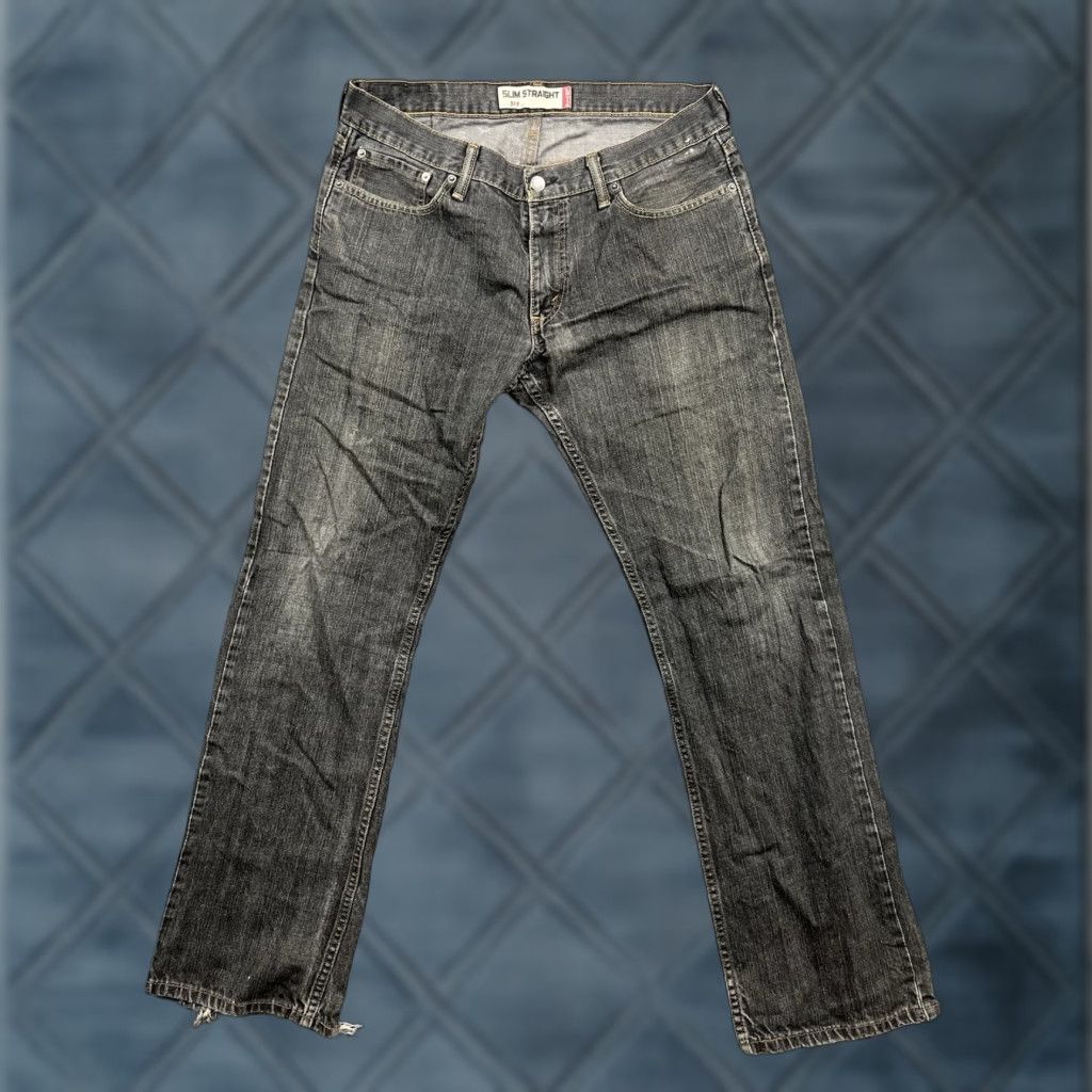 Levi's VINTAGE Levi's 514 Jeans Black Slim Straight Leg Distressed Size 34x32 Men Slim Jeans Size US 34 / EU 50 - 1 Thumbnail