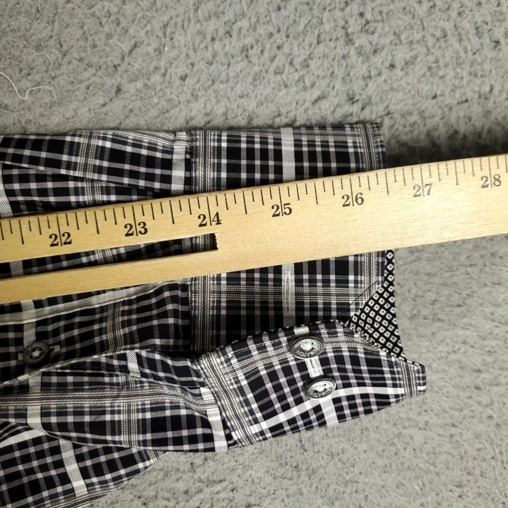 BUGATCHI Bugatchi Mens Shirt XL Gray Plaid Classic Fit Button Up Long Sleeve Size US XL / EU 56 / 4 - 6 Thumbnail