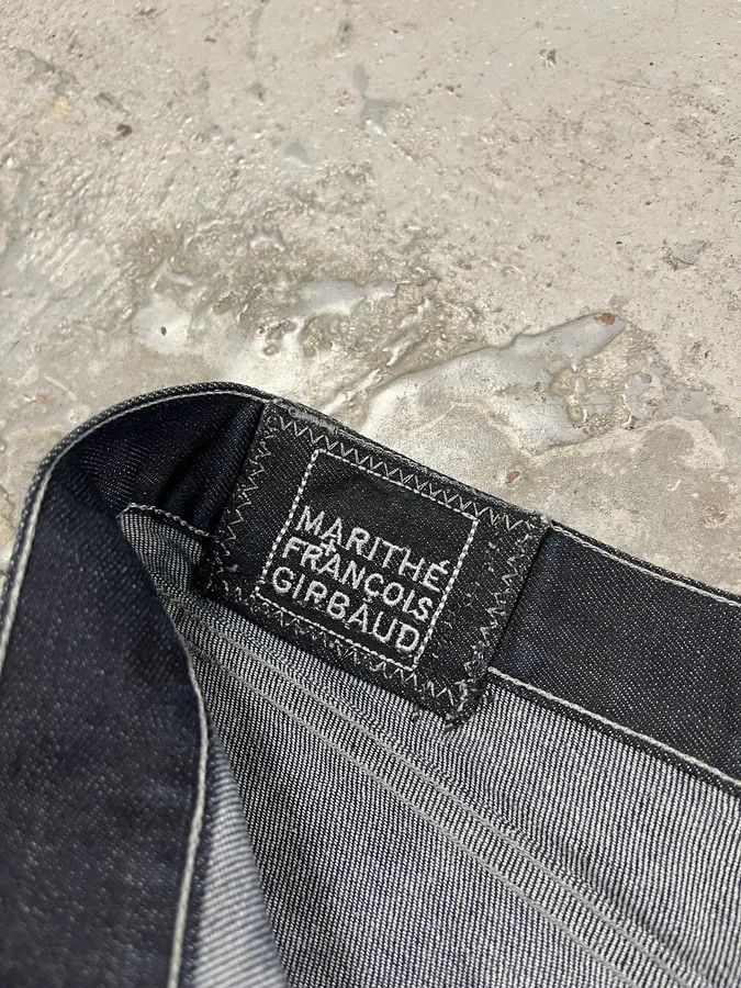 Marithe + Francois Girbaud 2000s Marithé + François Girbaud Navy Brut Denim Jeans Size US 34 / EU 50 - 10 Thumbnail