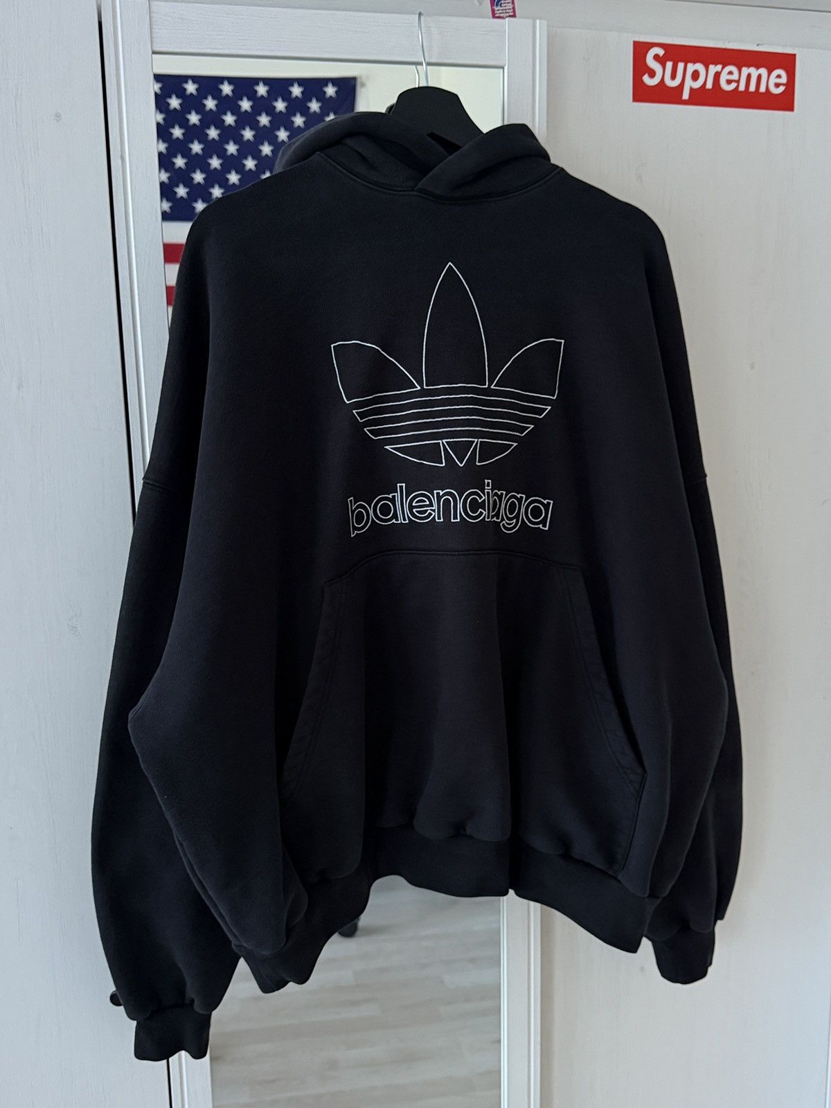 Balenciaga Balenciaga x Adidas Hoodie Size US L / EU 52-54 / 3 - 1 Thumbnail