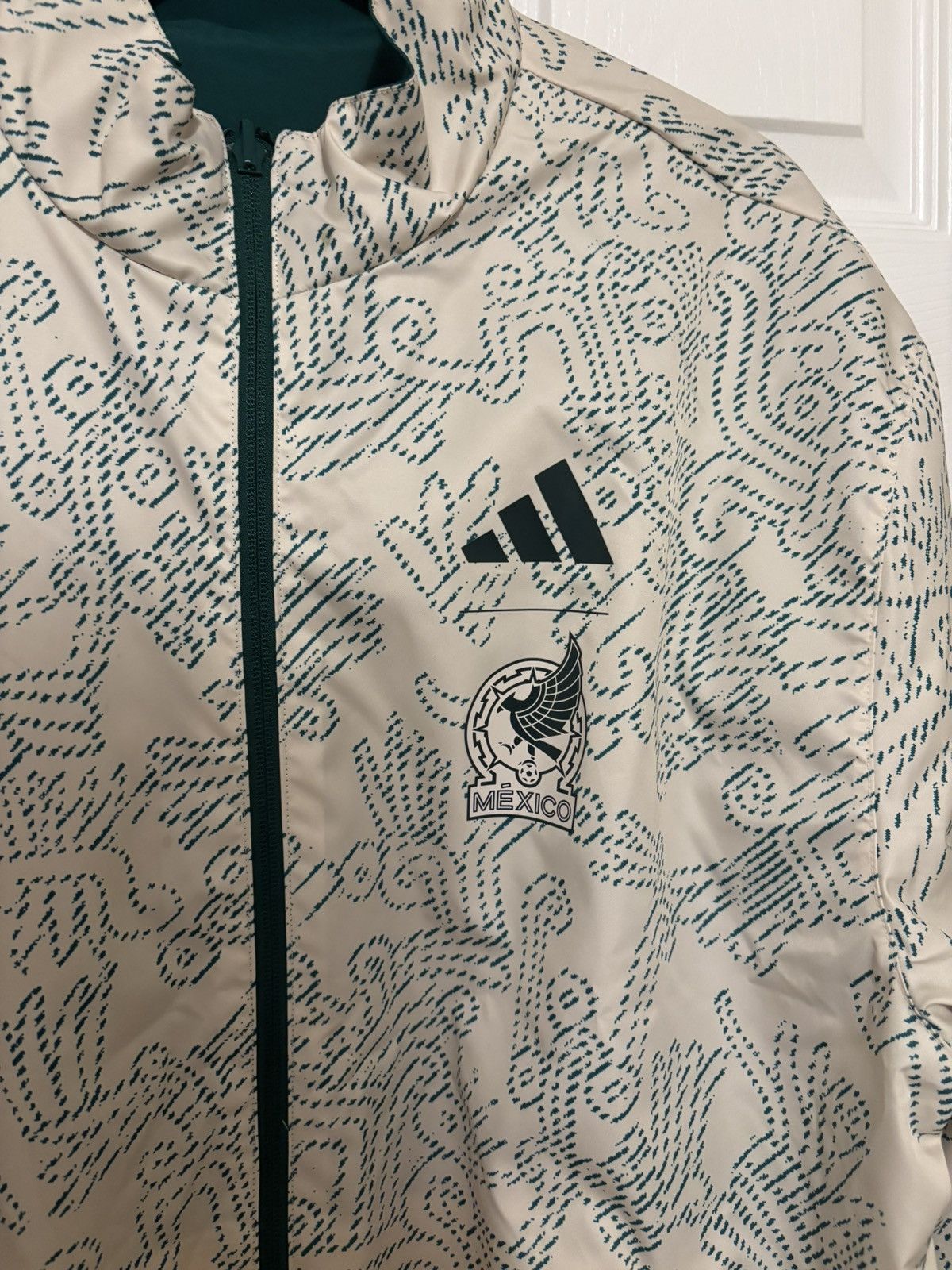 Adidas Mexico Anthem Jacket Reversible 2022 Size US L / EU 52-54 / 3 - 4 Thumbnail