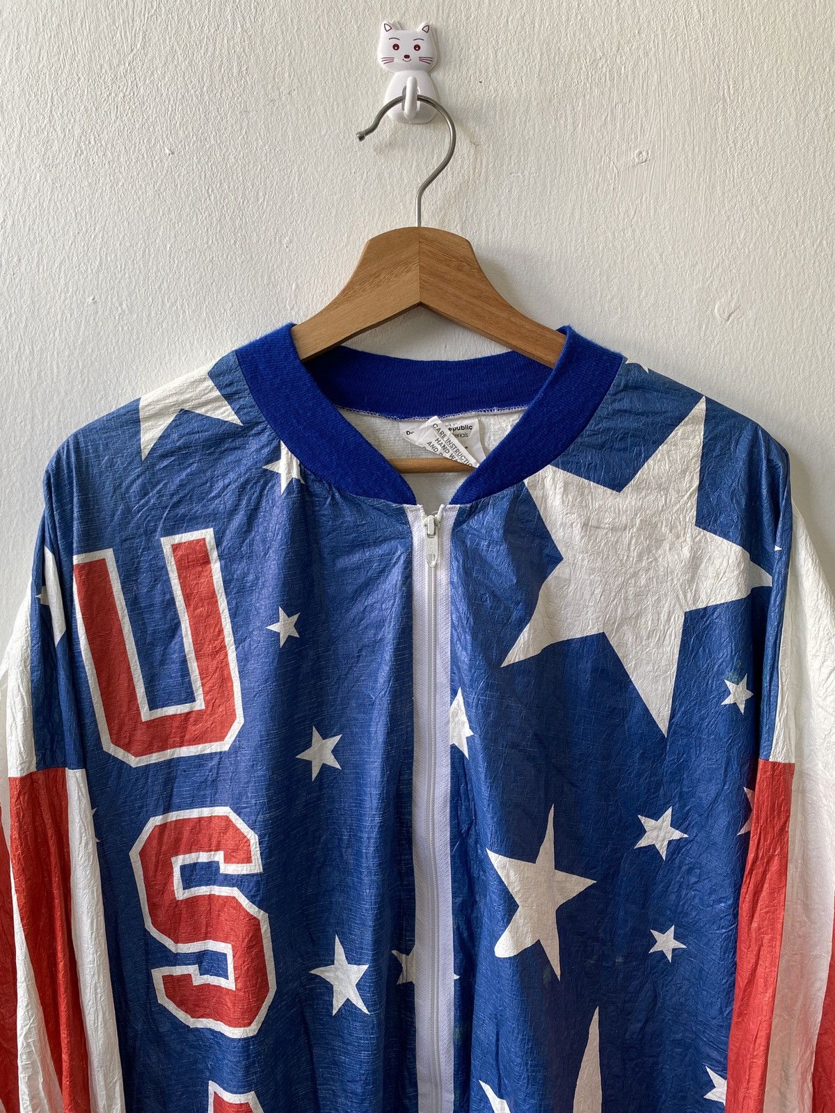 USA Olympics × Vintage Vintage 80s USA Olympics Zipper Jacket Size US XL / EU 56 / 4 - 3 Thumbnail