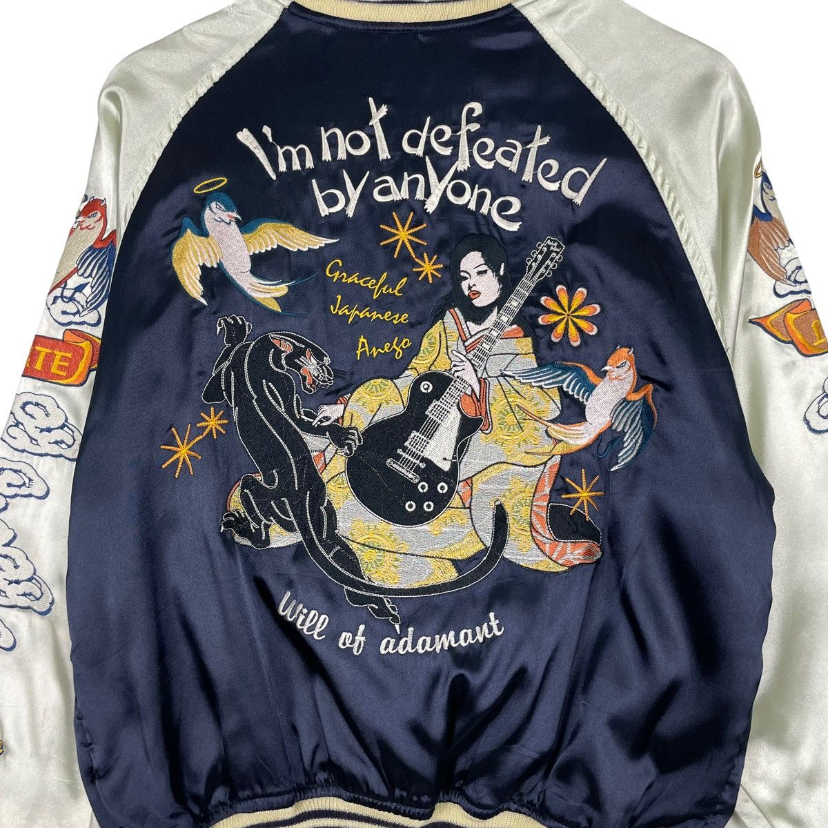 Japanese Brand × Toyo Enterprises 💥PEAKED YELLOW JAPAN SUKAJAN GEISHA EMBROIDERY JACKET Size US L / EU 52-54 / 3 - 2 Thumbnail