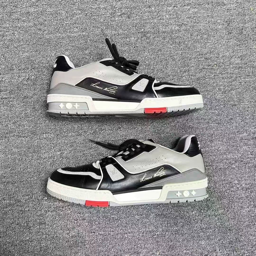 Louis Vuitton Louis Vuitton LV Trainer Black Grey White 7.5 41.5 95% Size US 7.5 / EU 40-41 - 2 Thumbnail