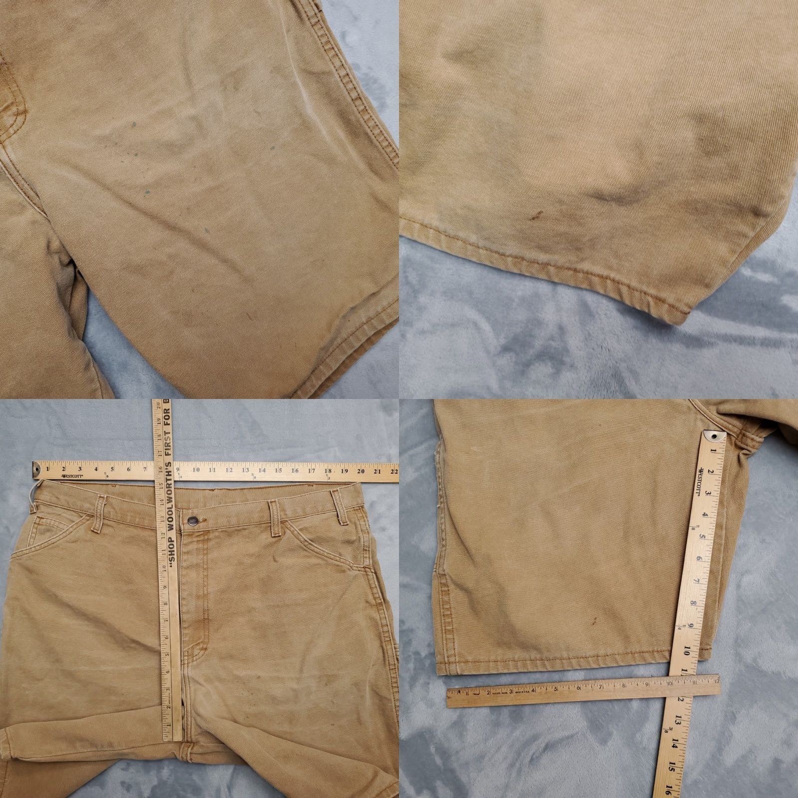 Dickies Dickies Shorts Mens 40 Brown Carpenter Cargo Canvas Heavy Duty Outdoor Work Wear Summer Size US 40 / EU 56 - 8 Thumbnail