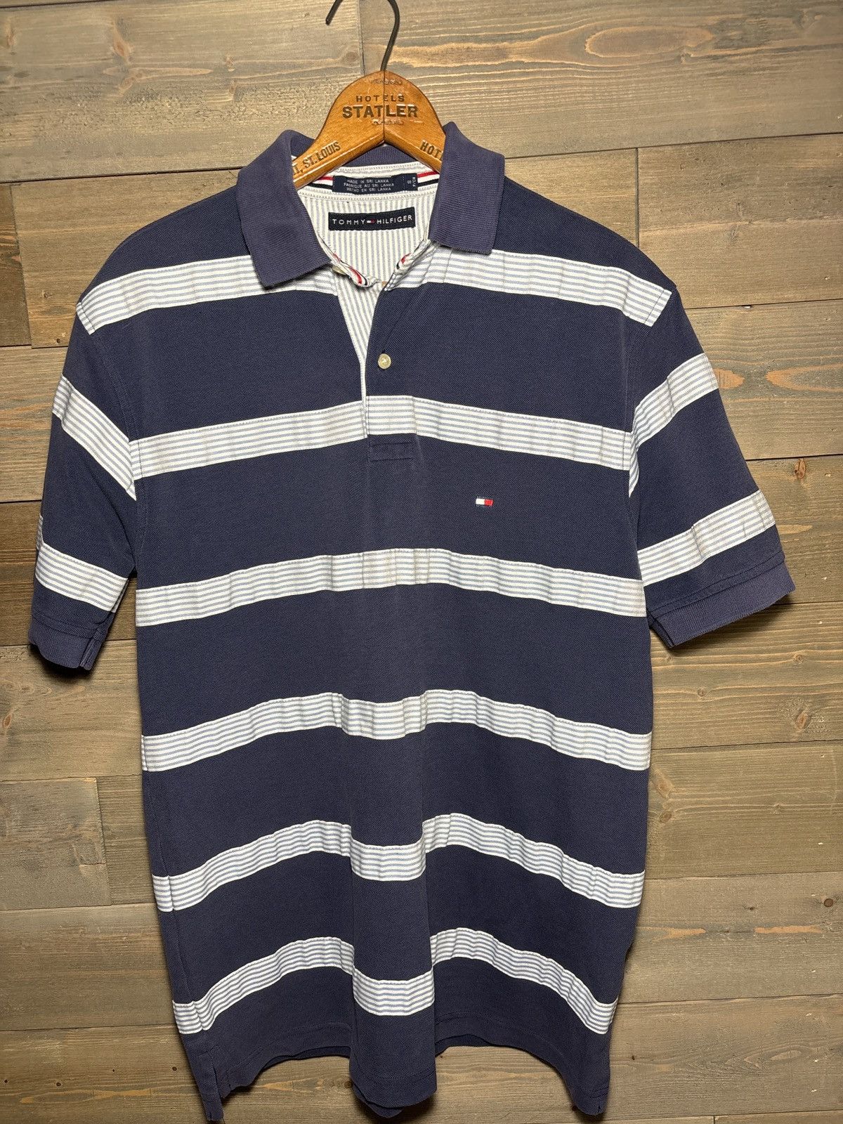 Tommy Hilfiger Y2K Blue Golfer polo shirt vintage prep style(small) Size US S / EU 44-46 / 1 - 8 Thumbnail
