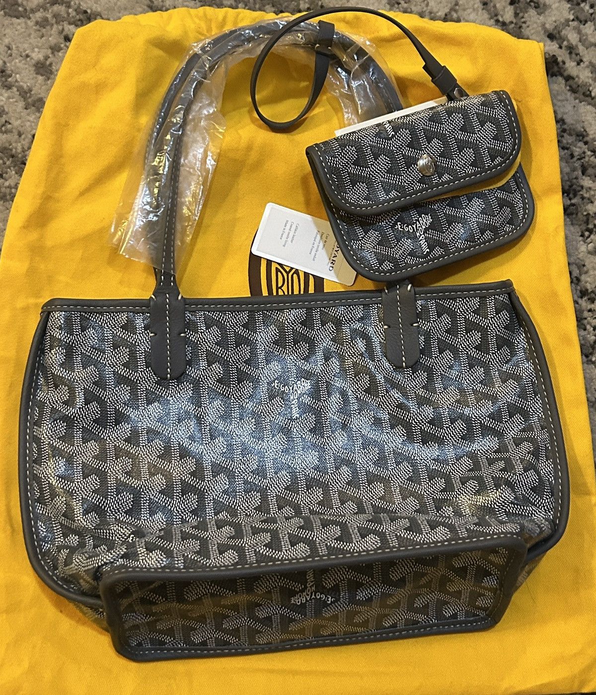 Goyard Goyard Sac Anjou Mini Double Side Tote Gray Multi Size ONE SIZE - 1 Thumbnail