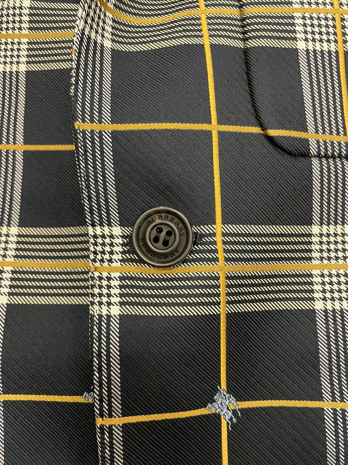 Burberry Knight Embroidered Check Blazer Size M / US 6-8 / IT 42-44 - 4 Thumbnail