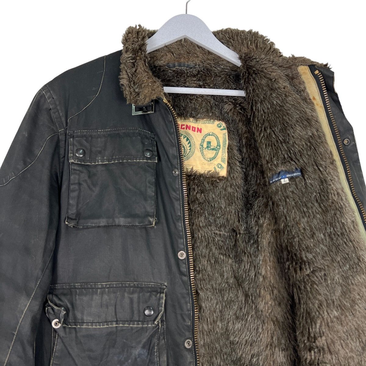 Chevignon 🔥 ARCHIVES CHEVIGNON FUR LINING RIDER MOTO JACKET Size US L / EU 52-54 / 3 - 11 Thumbnail