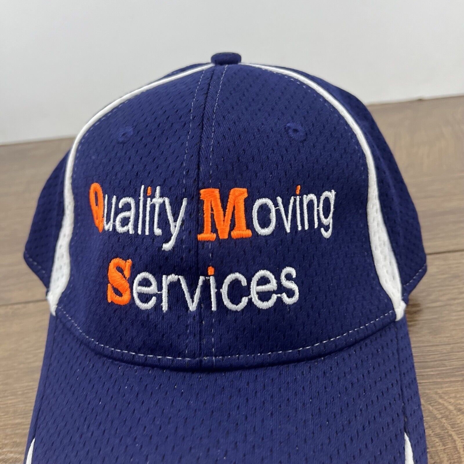 Other QMS Hat Quality Moving Services Hat Blue Cap Adjustable Blue Size ONE SIZE - 7 Thumbnail