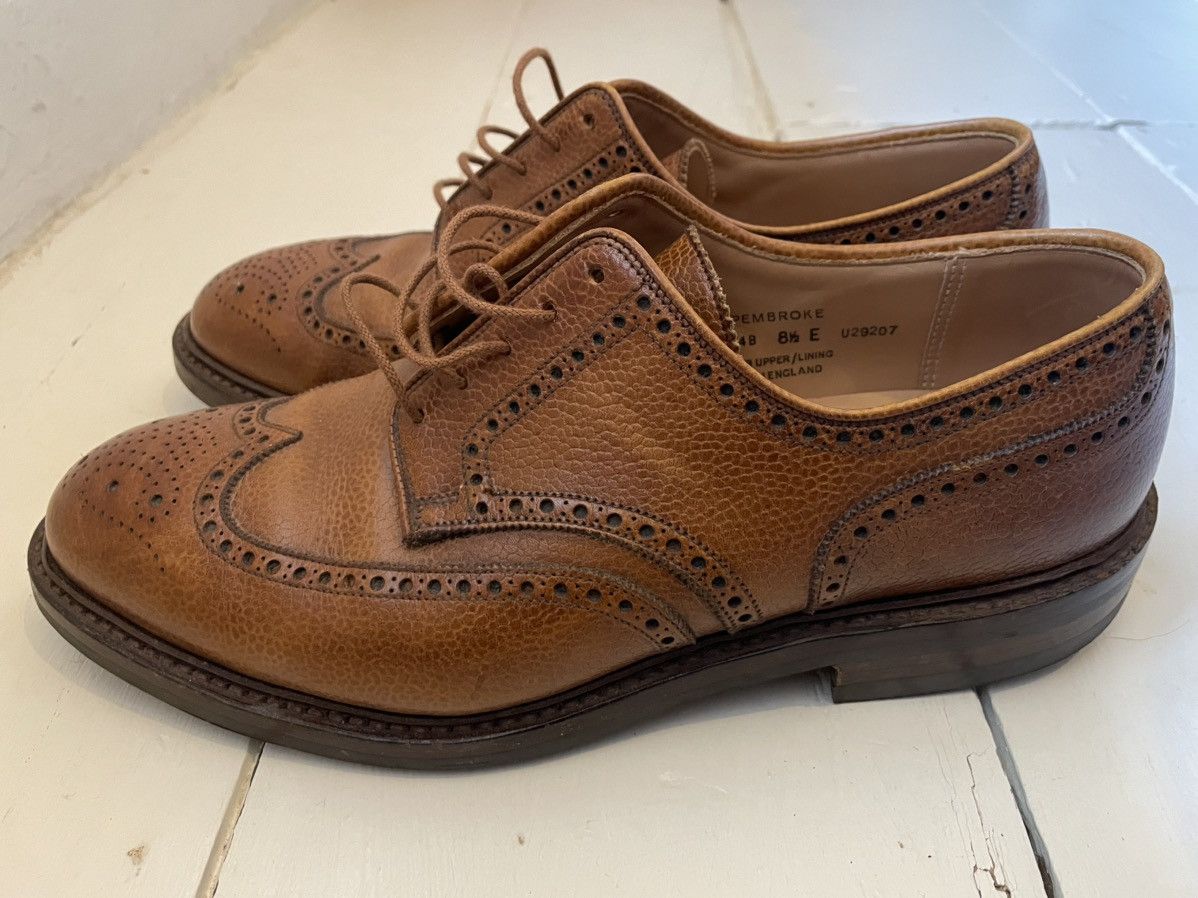 Crockett & Jones Crockett & Jones Pembroke Tan Scotch Grain Derby Shoe UK8.5E Size US 8.5 / EU 41-42 - 3 Thumbnail