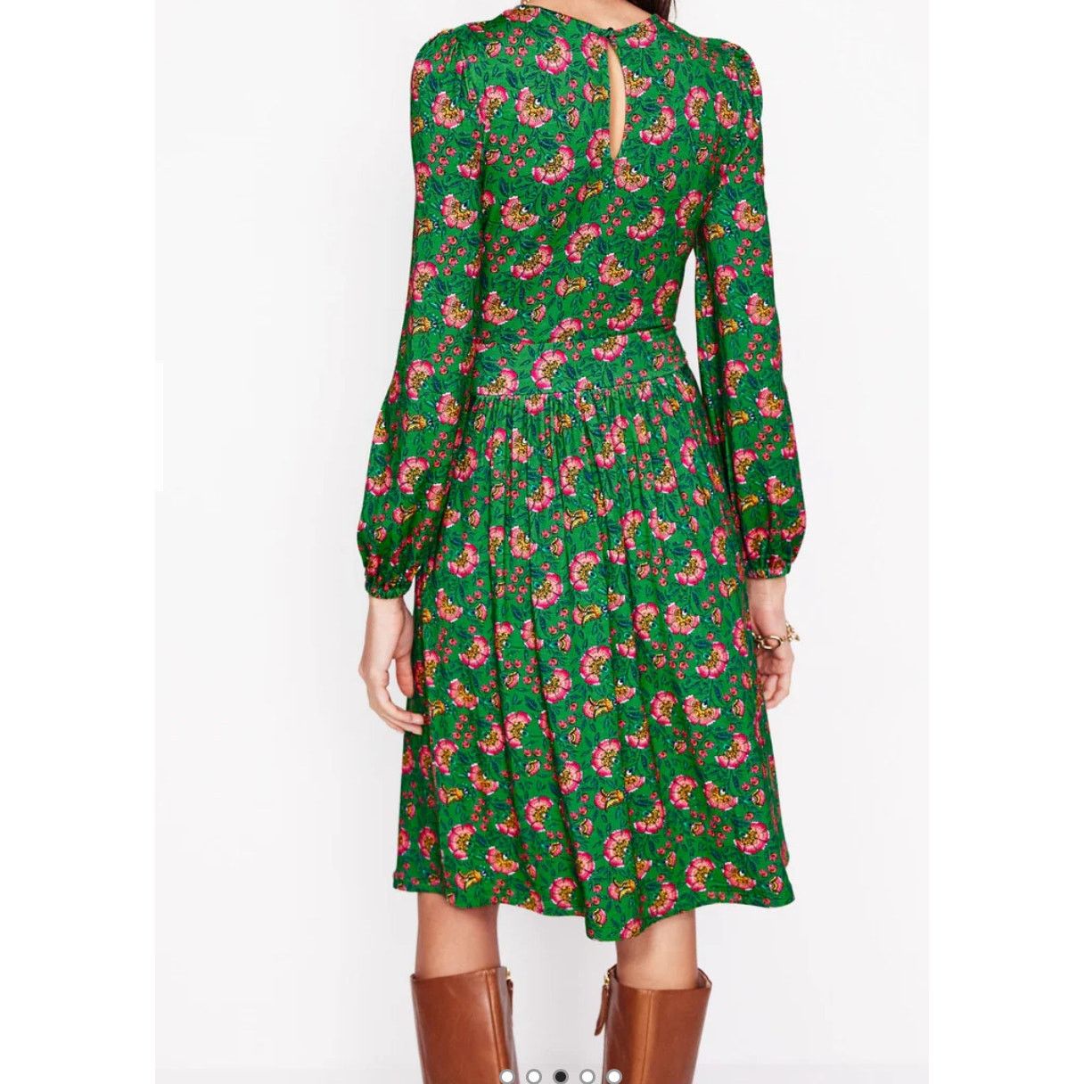 Boden NWT* Boden Alexandra Blouson Jersey Dress Size 6P Size M / US 6-8 / IT 42-44 - 9 Thumbnail