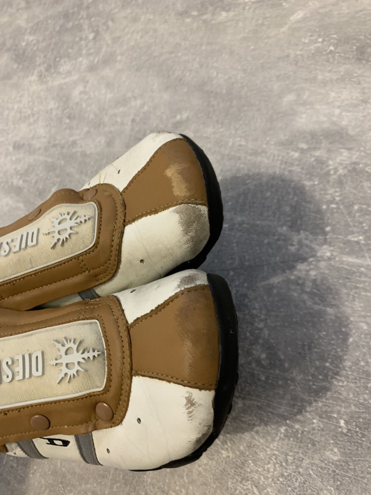 Diesel Vintage Leather Diesel Slip on Sneakers Y2k Style Size US 6 / IT 36 - 10 Thumbnail