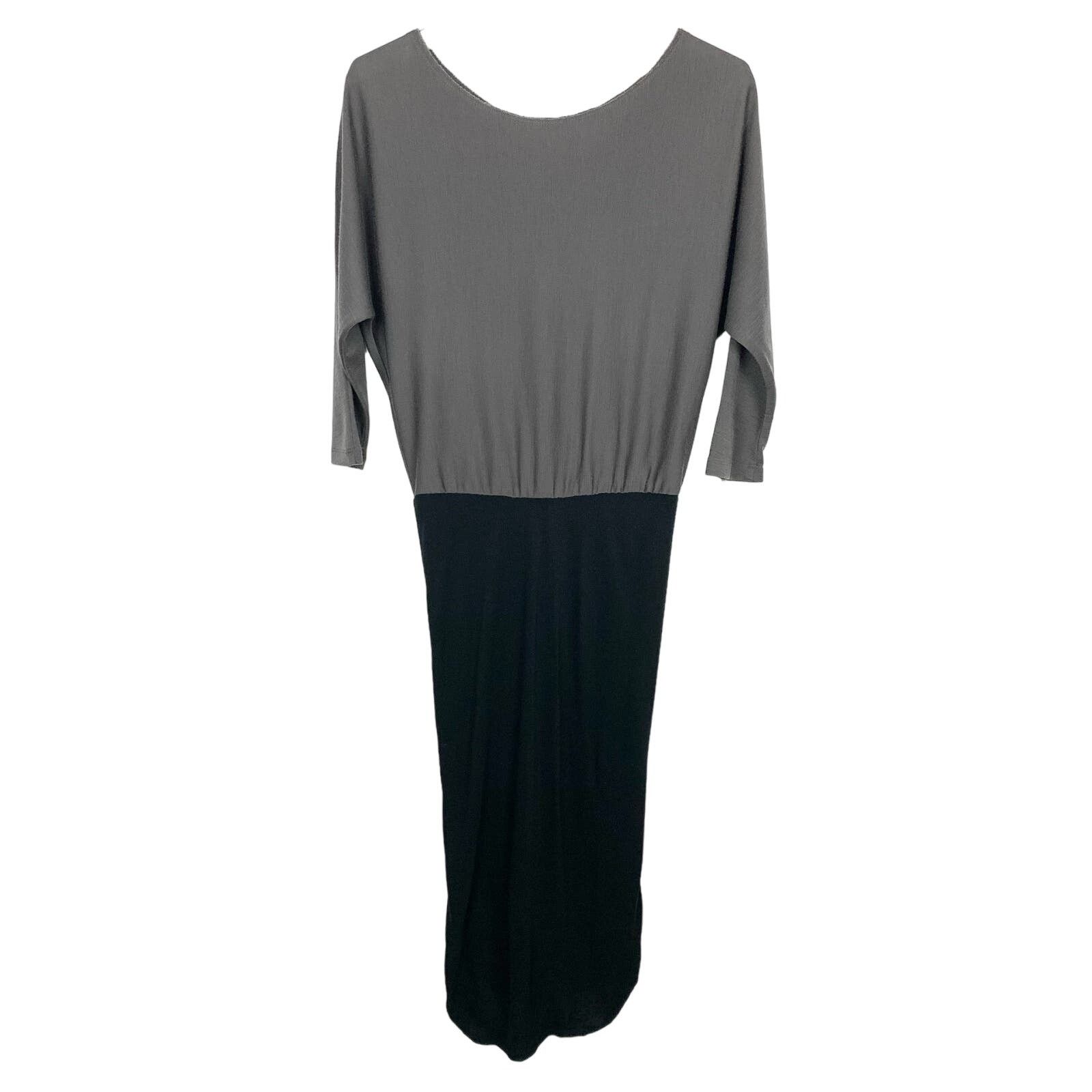Alice + Olivia Alice + Olivia Batwing Dress Dolman Sleeve Gray Black Size M / US 6-8 / IT 42-44 - 1 Thumbnail