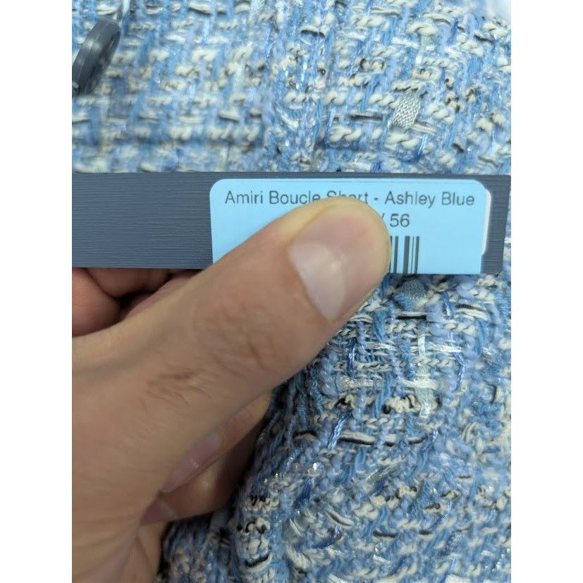 Amiri o1rshd1 Boucle Shorts Short in Ashley Blue Size US 40 / EU 56 - 22 Thumbnail