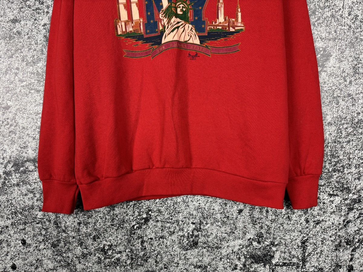 Vintage New York Vintage 90s Sweatshirt Statue of Liberty USA Size L Size US L / EU 52-54 / 3 - 3 Thumbnail