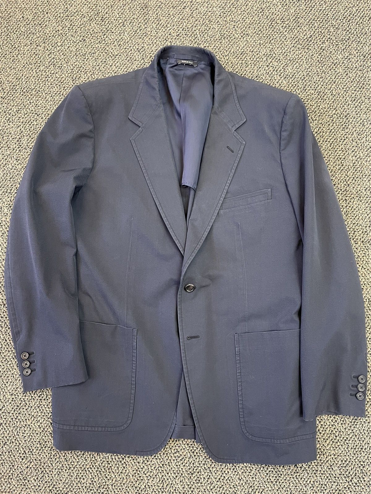 Prada Cotton Blend Patch Pocket Blazer Size 46R - 8 Thumbnail