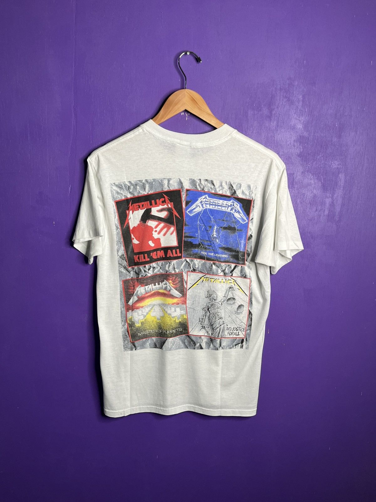 Band Tees × Vintage Vintage 1988 Metallica and Justice for all tour t-shirt Size US M / EU 48-50 / 2 - 2 Thumbnail