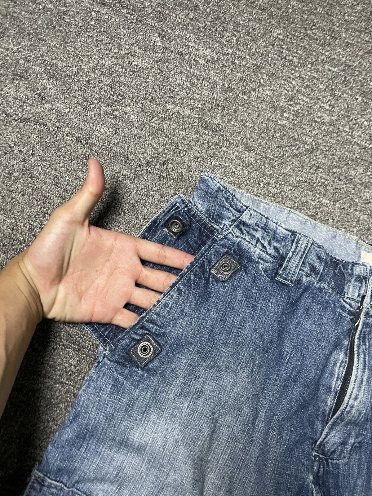 Gap × Vintage GAP Brand Three Quarter Cargo Jeans (62) Size US 30 / EU 46 - 6 Thumbnail