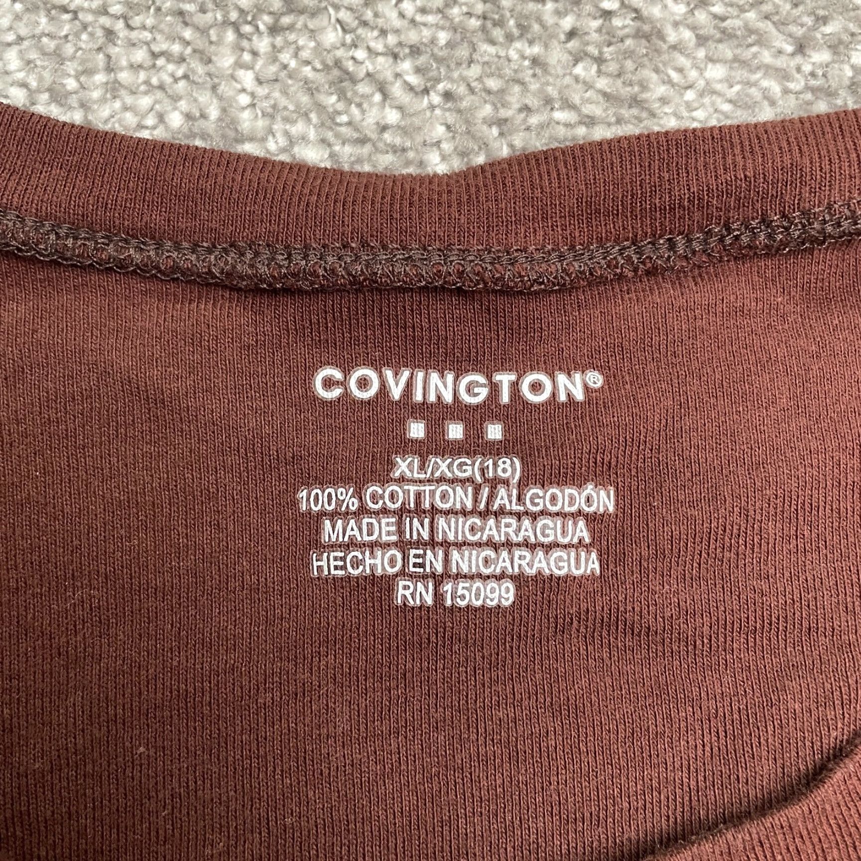 Vintage **Covington Women's XL Brown Basic T-Shirt** User: Covington Women's XL Brown Basic T-Shirt Size XL / US 12-14 / IT 48-50 - 5 Thumbnail