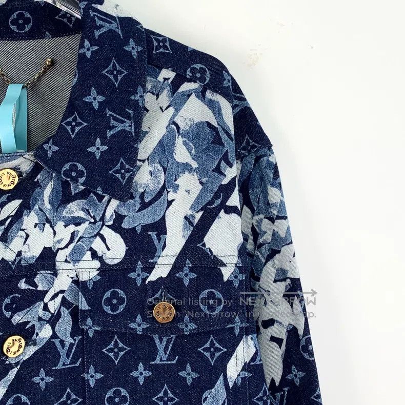 Louis Vuitton Louis Vuitton Blue logo full-print cotton lapel single-bre Size US M / EU 48-50 / 2 - 3 Thumbnail