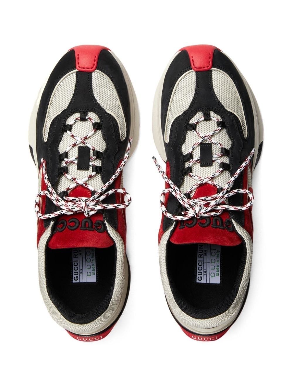 Gucci o1s1wg110425 Men's Gucci Run Trainers in Multicolor Size US 14 / EU 47 - 4 Thumbnail