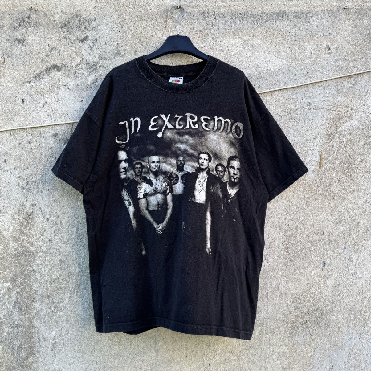 Band Tees Vintage In Extremo Washed Folk Metal Band Tee Gothic 00s Size US XL / EU 56 / 4 - 1 Thumbnail