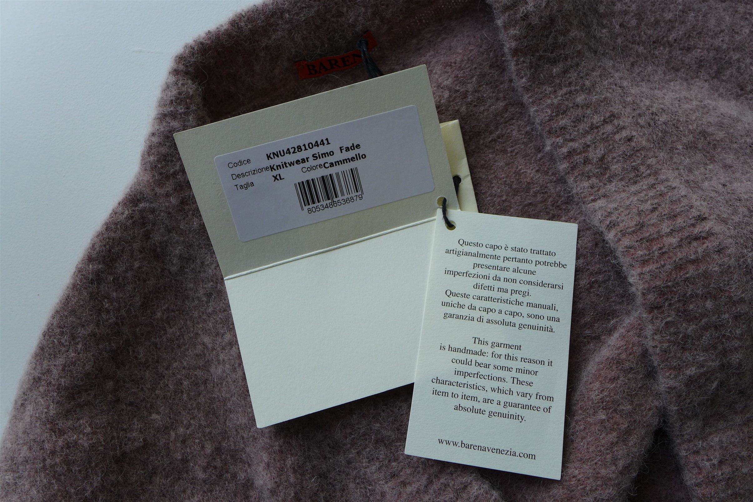 Barena Barena Simo Fade Cardigan - Dusty Pink Mohair Size US XL / EU 56 / 4 - 13 Thumbnail
