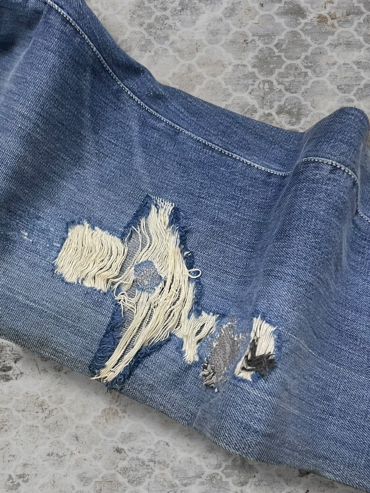 Japanese Brand Vintage 90s Designer Hoggs By Nephentes Selvedge Distressed Size US 29 - 7 Thumbnail