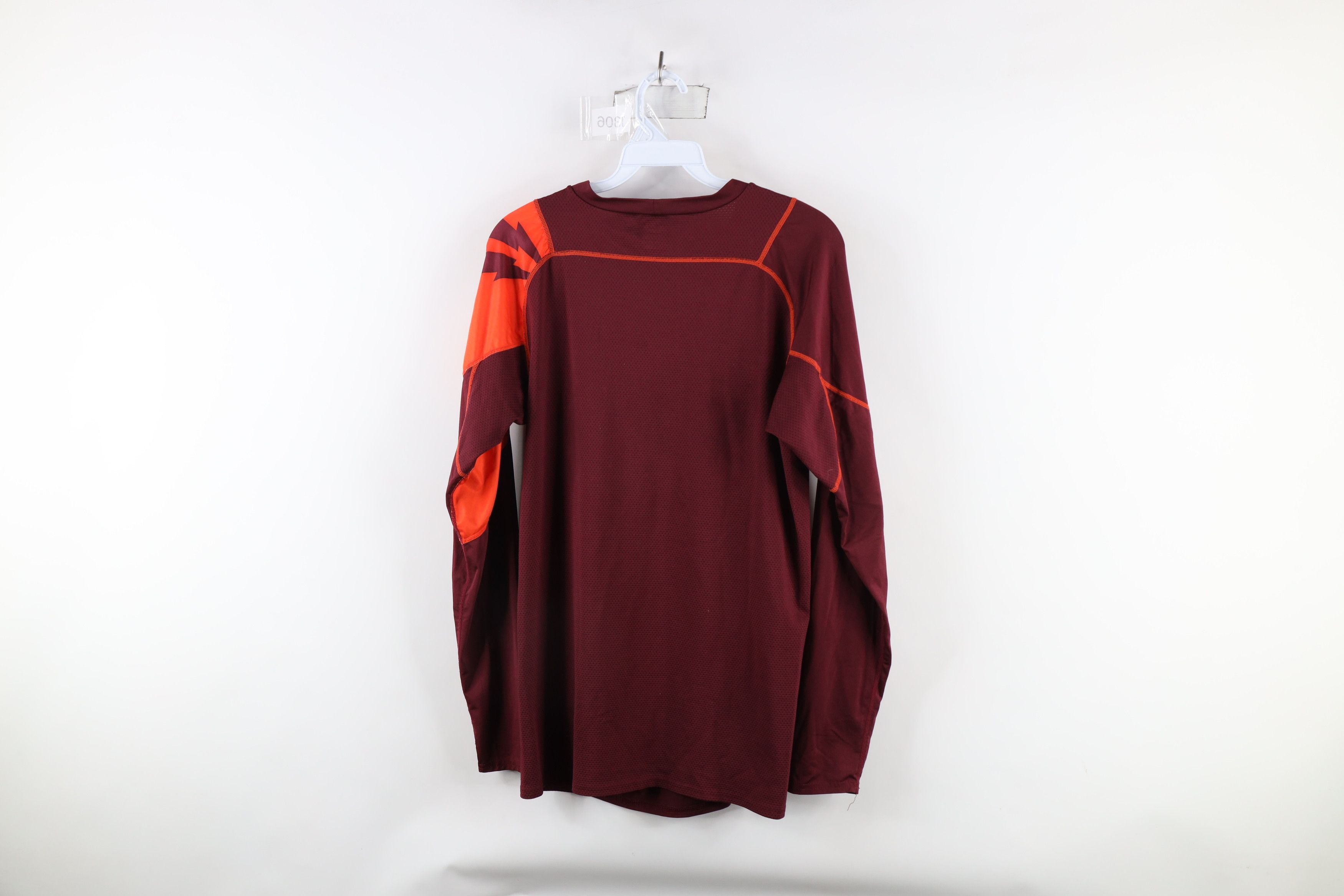 Nike × Vintage Vintage Nike Pro Training Gym Long Sleeve T-Shirt Red Size US XXL / EU 58 / 5 - 13 Thumbnail