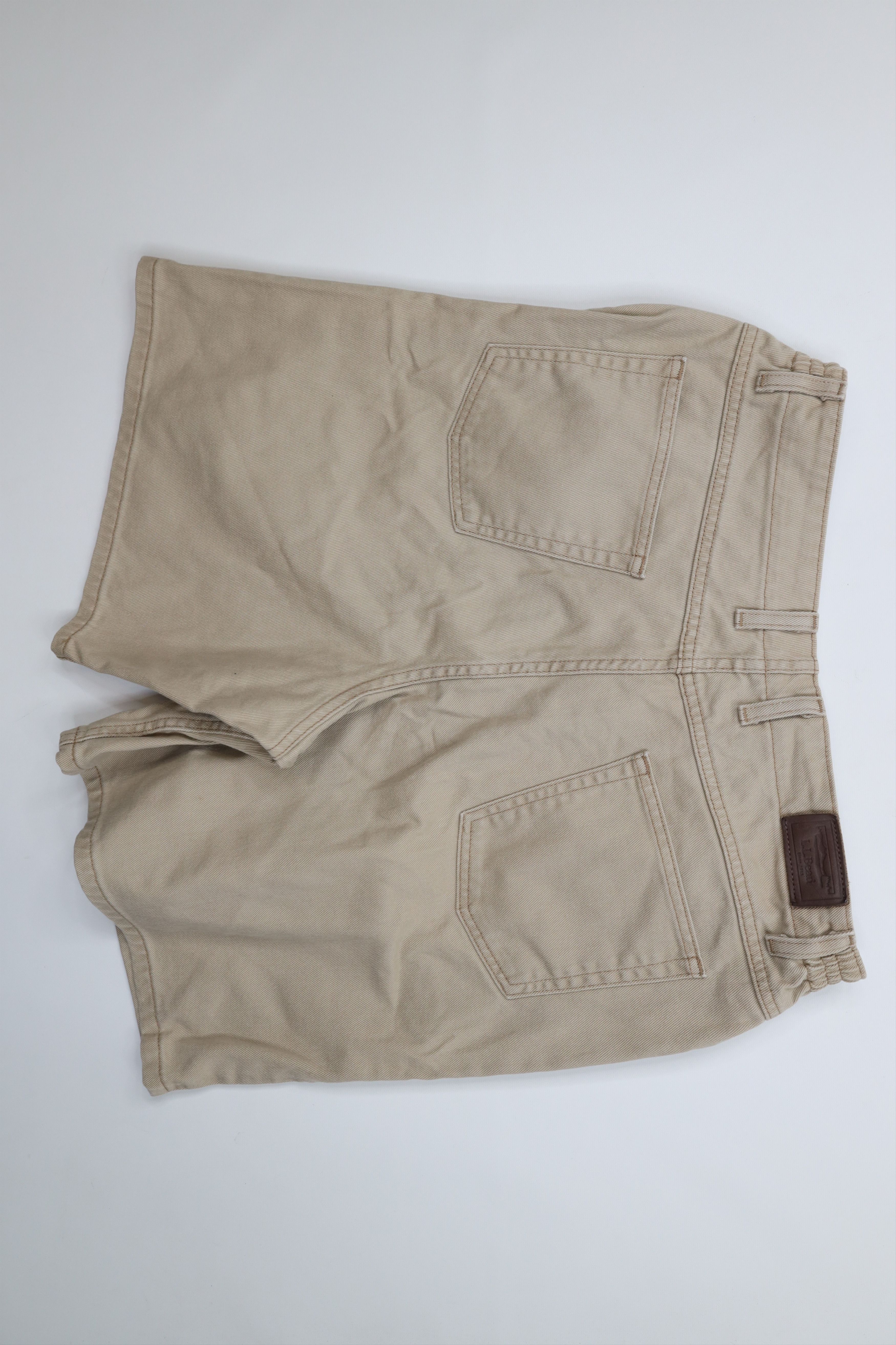 L.L. Bean Vintage 90s LL Bean Knee Denim Jean Shorts Beige Cotton Size US 34 / EU 50 - 7 Thumbnail
