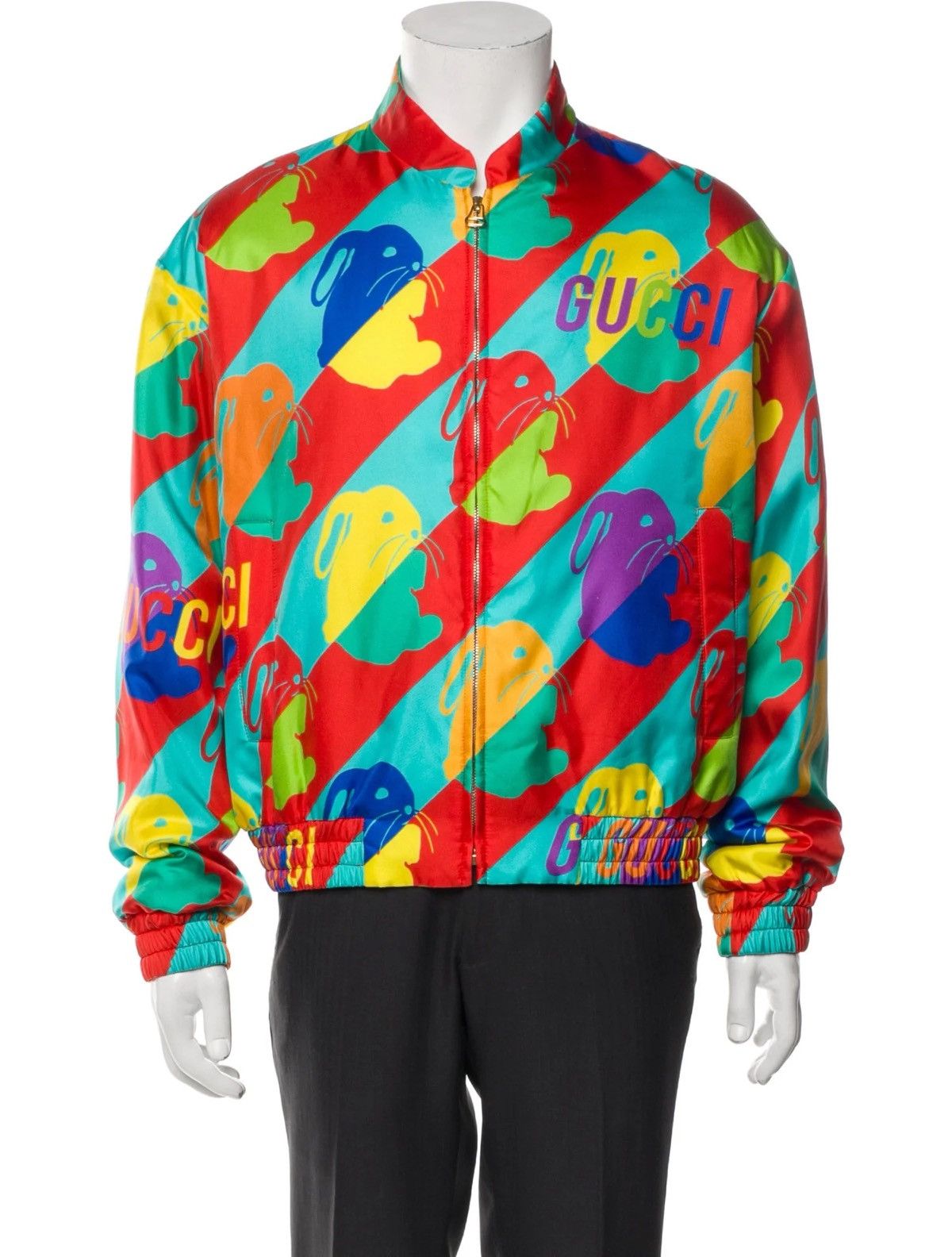 Gucci Gucci Bunny Print Zip Jacket Size US S / EU 44-46 / 1 - 1 Thumbnail
