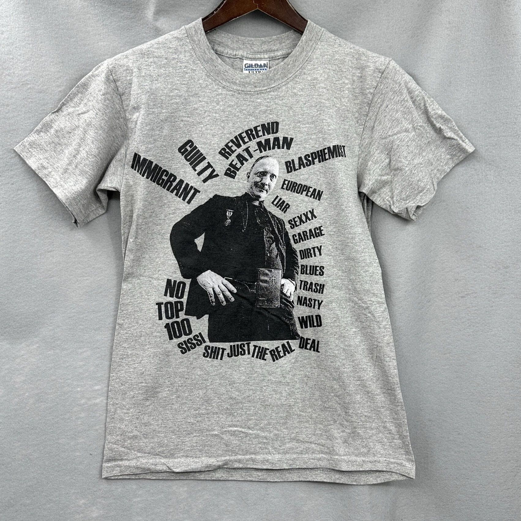 Gildan VINTAGE Reverend Beat Man Band T-Shirt Men S 90s Rock Gray Gildan Short Sleeve Size US S / EU 44-46 / 1 - 2 Thumbnail