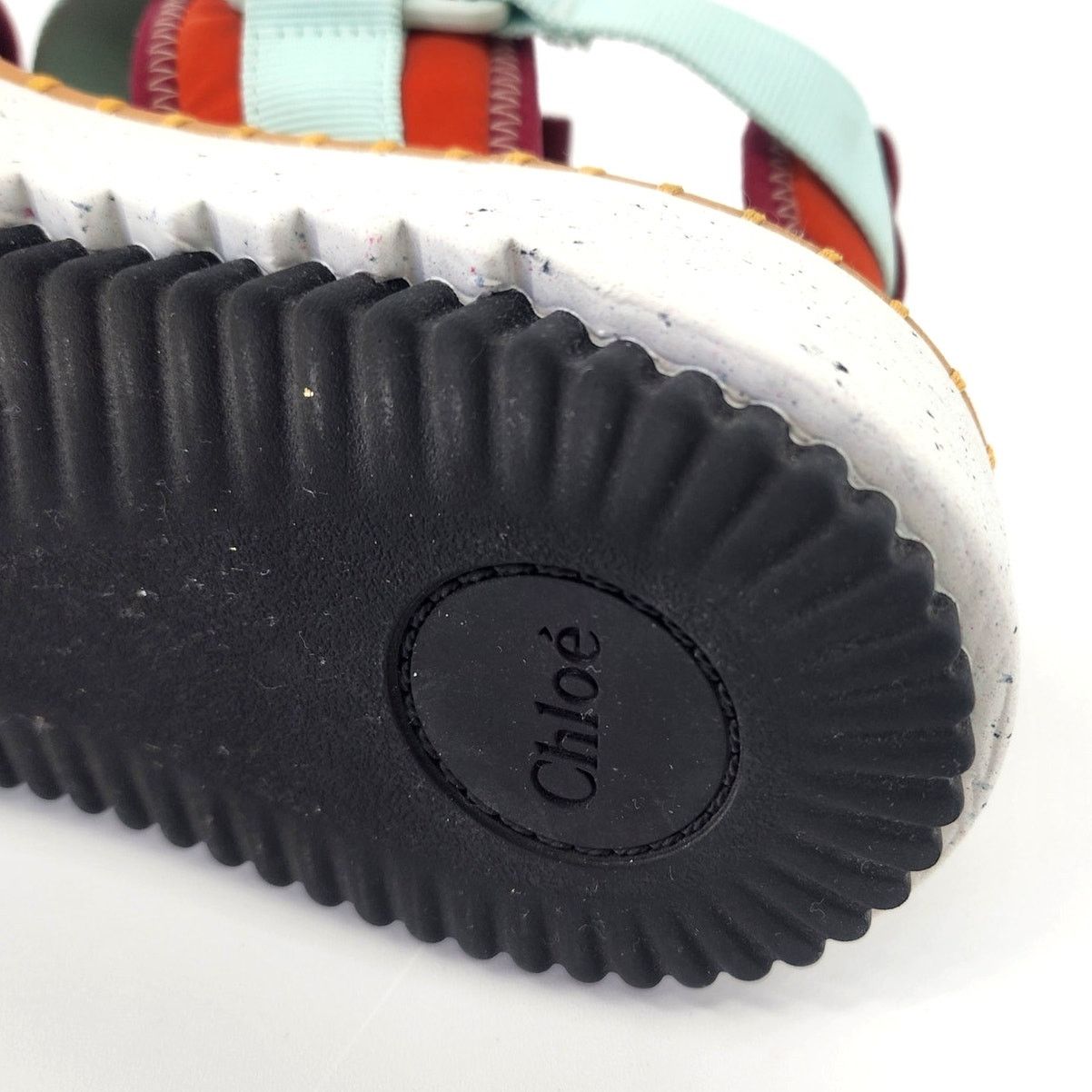 Chloe Chloé Lilli Multi-Strap Platform Sandals Orange/Teal EU 38 Size US 8 / IT 38 - 23 Thumbnail