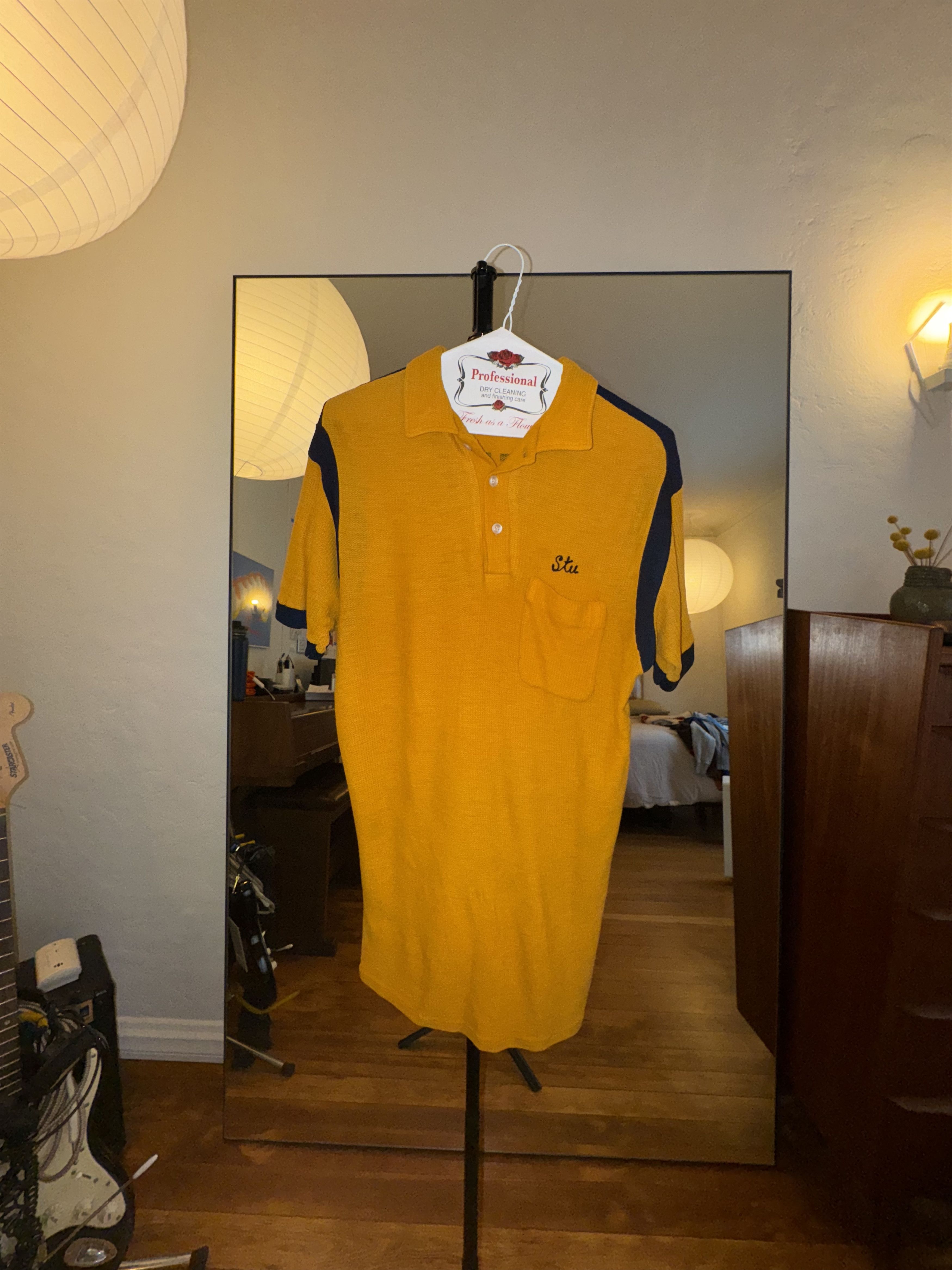 Vintage vintage "stu" + "feeney & assoc" polo mustard medium Size US M / EU 48-50 / 2 - 1 Thumbnail