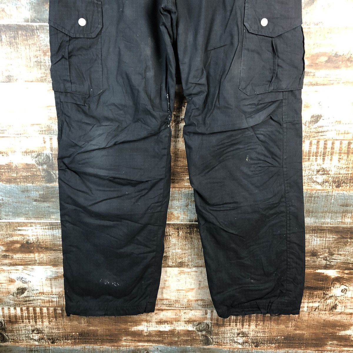 Japanese Brand DL Japanese Brand Dark Blue Cargo Multipocket Pants #C642 Size US 31 - 6 Thumbnail