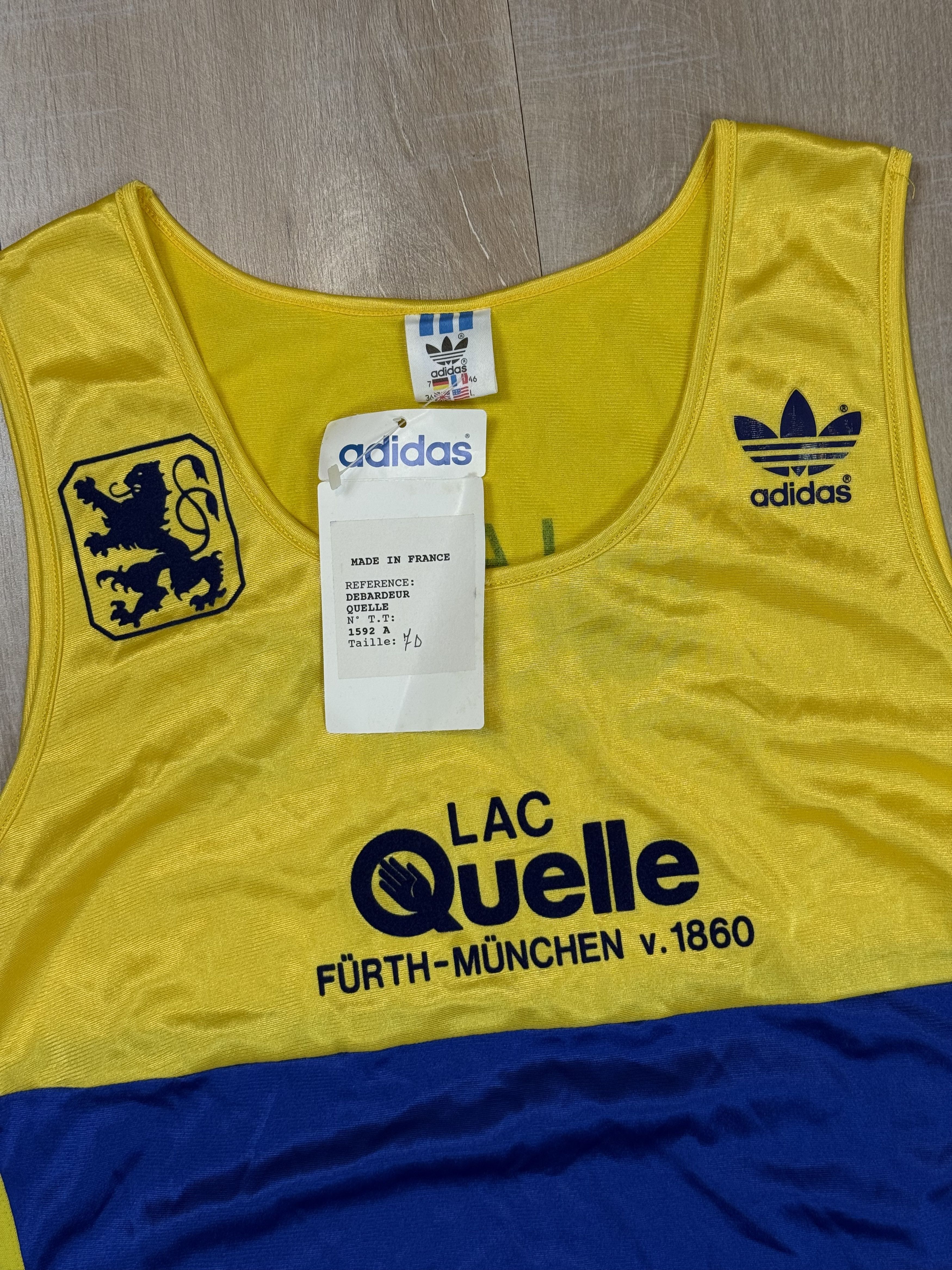 Adidas RARE 1860 Munich Vintage Training Jersey Sleeveless Size US L / EU 52-54 / 3 - 4 Thumbnail