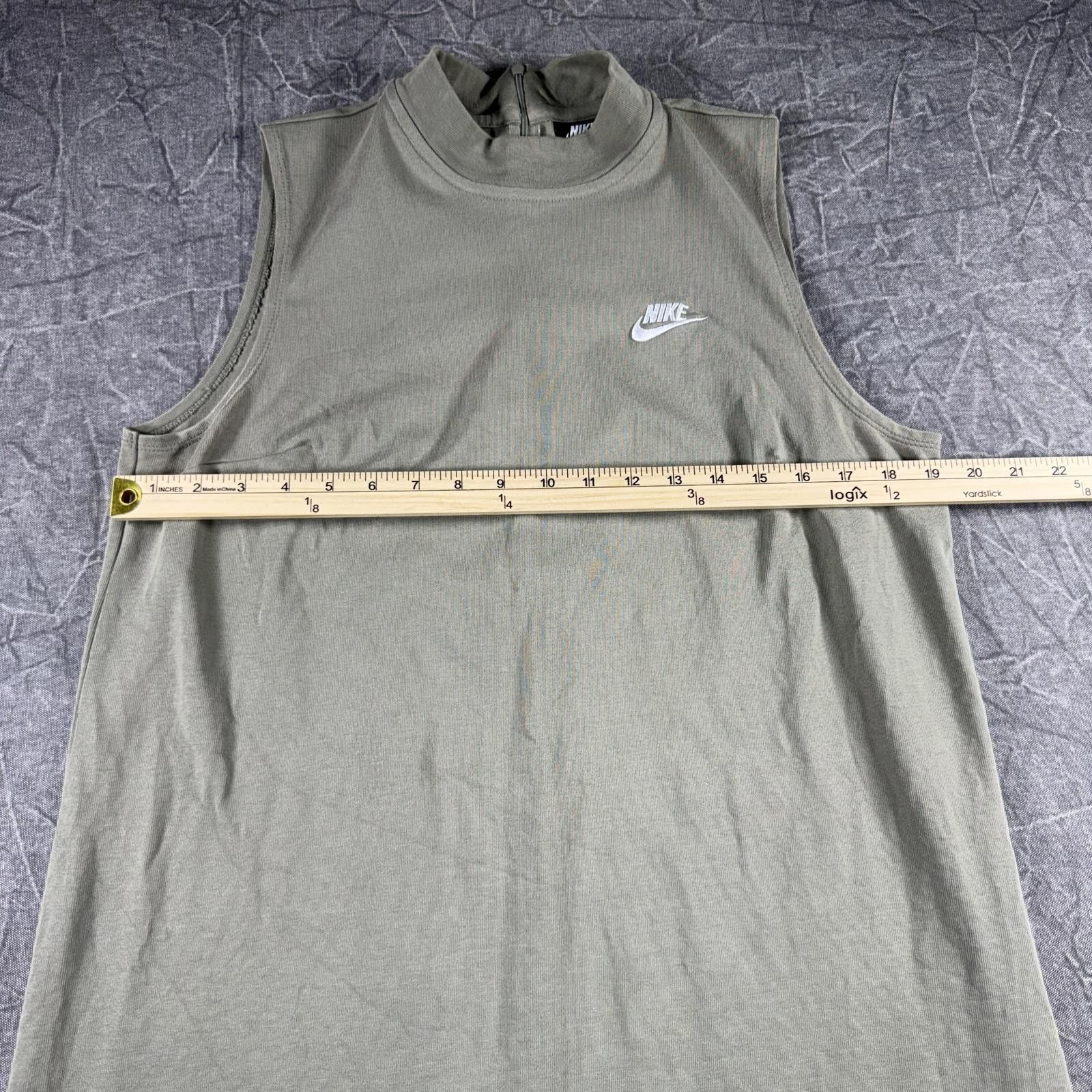 Nike Nike Dress Women's L Green Sage Mock Neck Sleeveless Size M / US 6-8 / IT 42-44 - 5 Thumbnail