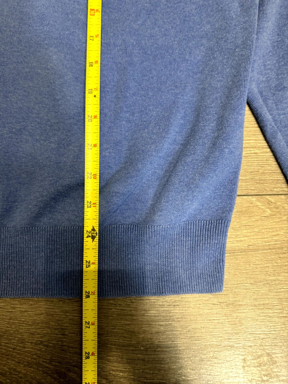 Polo Ralph Lauren Polo Ralph Lauren Pima Cotton V-Neck Pullover Blue Size US XL / EU 56 / 4 - 5 Thumbnail