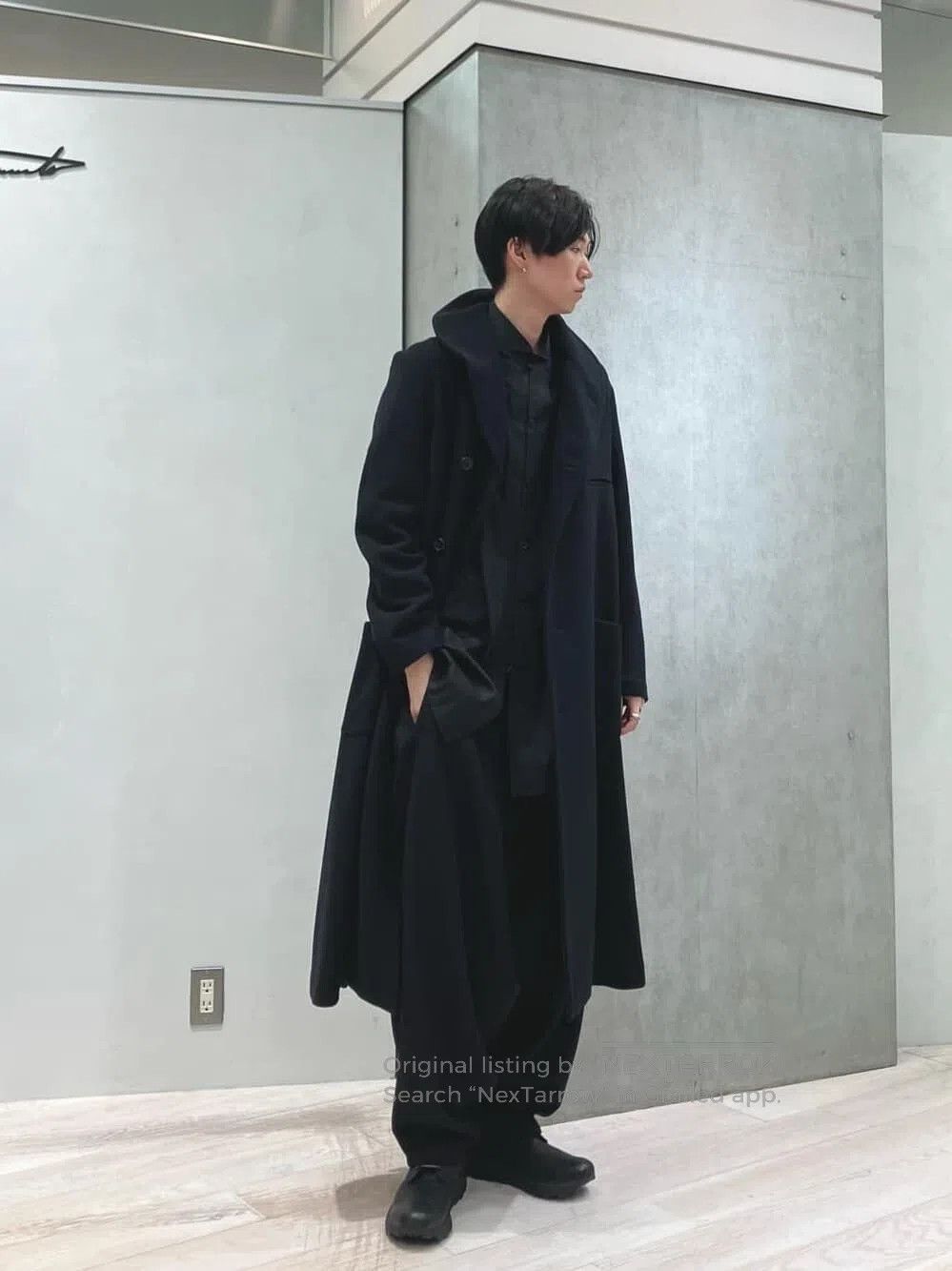 Yohji Yamamoto Yohji Yamamoto Black Wool Coat. Size S / US 4 / IT 40 - 2 Thumbnail