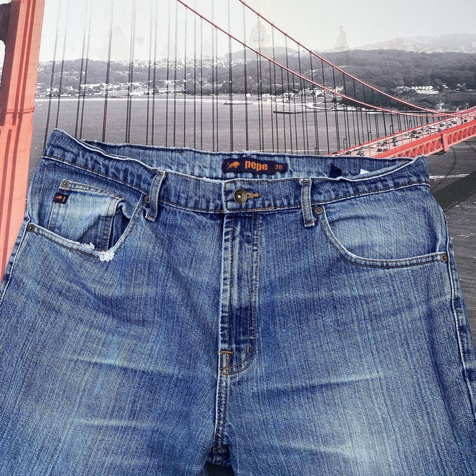 Pepe Jeans Pepe London Jeans Revolution Mens Size 38 Blue VTG Y2K Size US 38 / EU 54 - 3 Thumbnail