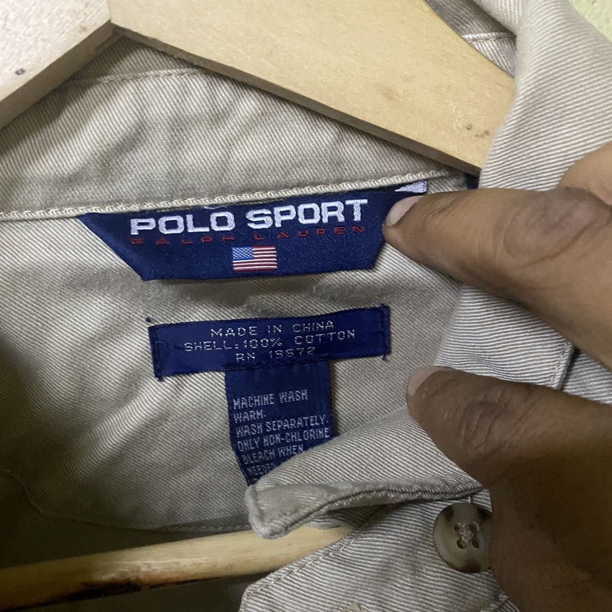 Polo Ralph Lauren Polo sport Ralph Lauren full zip (stain rusty) Size US XL / EU 56 / 4 - 3 Thumbnail