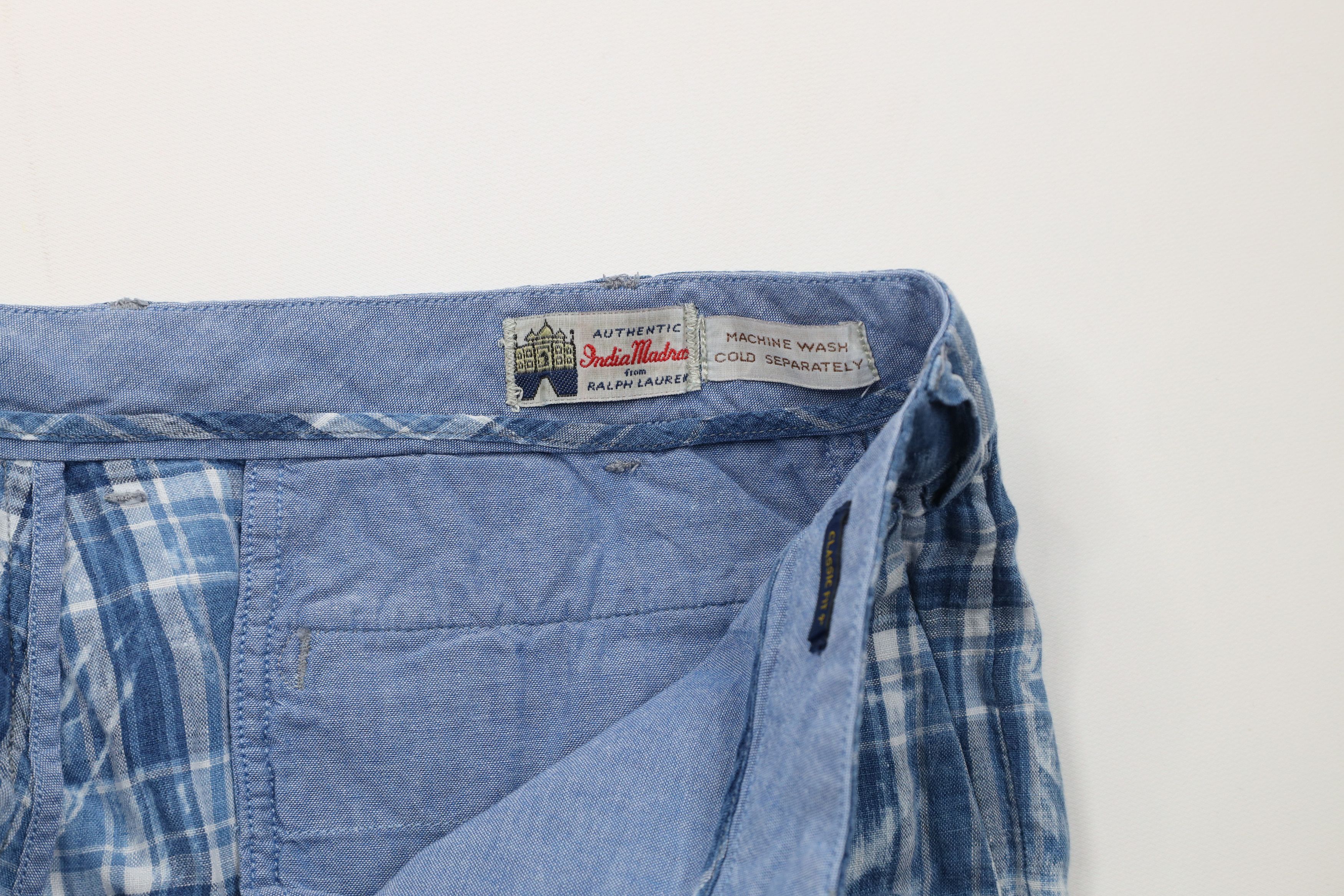 Ralph Lauren Vintage Ralph Lauren India Madras Linen Chino Shorts Size US 36 / EU 52 - 7 Thumbnail
