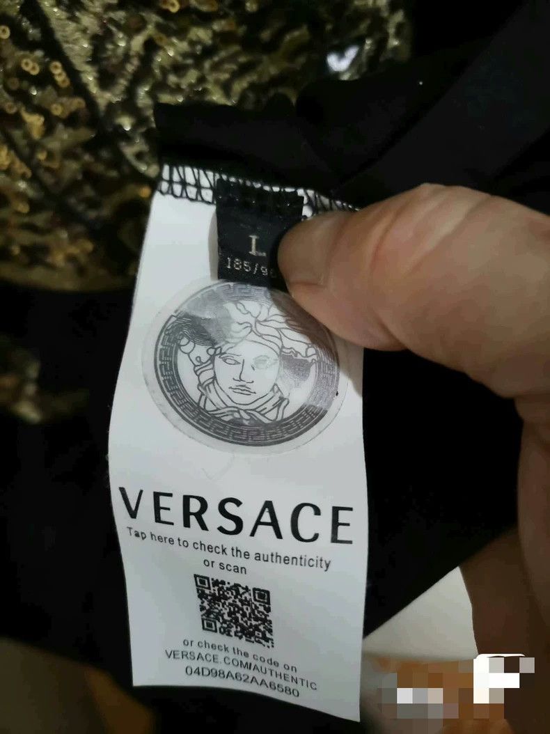 Versace Versace Hand-embroidered short sleeves Size US L / EU 52-54 / 3 - 6 Thumbnail