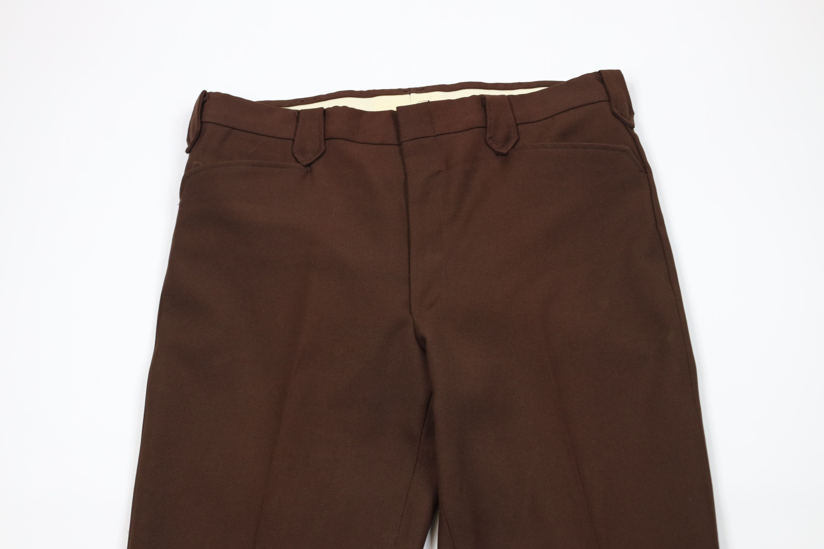 Vintage Vintage 70s Streetwear Bell Bottoms Chino Pants Brown USA Size US 36 / EU 52 - 2 Thumbnail