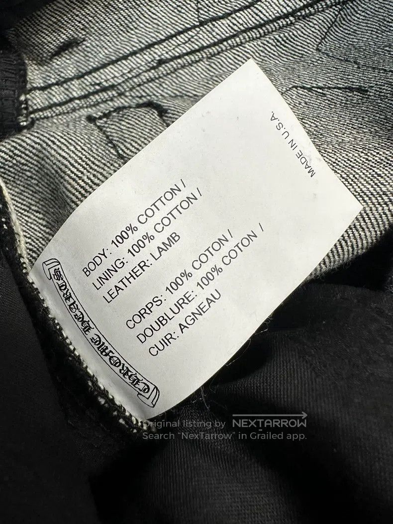 Chrome Hearts CHROME HEARTS 32 Star leather flame jeans Size US 32 / EU 48 - 6 Thumbnail